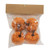 4/Pack Orange Burlap Pumpkins 2.25" GRJAF2010 By CWI Gifts