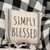 Simply Blessed Striped Natural Pillow G15557 By CWI Gifts