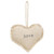Love & Stripe Fabric Heart Ornament 2 Assorted G15643 By CWI Gifts