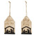 Cwi Gifts G36445 Let Us Adore Him Silhouette Wooden Tag Ornament 2 Assorted Pack Of 2