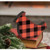 Red & Black Buffalo Check Cardinal Sitter G36459 By CWI Gifts