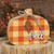 Buffalo Check Fall Chunky Pumpkin G36523 By CWI Gifts