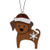 Cwi Gifts G36606 Snowflake Dog With Santa Hat Ornament