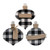 Cwi Gifts G36697 Buffalo Check Traditional Customizable Clip Ornament 3 Assorted Pack Of 3