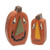 Cwi Gifts G36761 Set Of 2 Funny Face Chunky Jack O Lantern Sitters