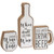 Cwi Gifts G36872 Set Of 3 Distressed Wooden When In Doubt Blocks