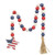 Cwi Gifts G37111 Red White Blue Flag Star Beaded Garland