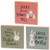 Cwi Gifts G37150 Shake Your Bunny Tail Square Block 3 Assorted Pack Of 3