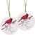 Cwi Gifts G37428 Daughter Son Round Cardinal Ornament 2 Assorted Pack Of 2