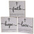 Cwi Gifts G37440 Faith Hope Love Bible Verse Block Sign 3 Assorted Pack Of 3