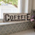 Coffee White Distressed Metal Sign G65316 By CWI Gifts