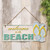 Welcome To The Beach Flipflops Hanging Metal Sign G75039 By CWI Gifts