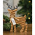 Woodland Brown Basketweave Deer Wood Sitter G91151 By CWI Gifts