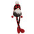 Cwi Gifts Gadc4298 Red Black Buffalo Check Beanie Dangle Leg Gnome