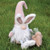 Pink Speckled Bunny Gnome With Fuzzy Feet GADC5013 By CWI Gifts