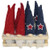 Americana Gnome Plush Ornament 2 Assorted GADC5048 By CWI Gifts