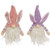 Cwi Gifts Gadc5052 Striped Gnome Easter Bunny Ornament 2 Assorted Pack Of 2
