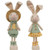 Cwi Gifts Gadc5054 Mr. Or Mrs. Spring Gingham Bunny 2 Assorted Pack Of 2