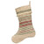 Cwi Gifts Red Green Stripes Fringed Stocking G116403