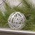 White Distressed Metal Snowflake Sphere 5" G19DN067M By CWI Gifts