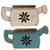 Cwi Gifts Rustic Wood Watering Can Planter 2 Assorted Pack Of 2 G24102