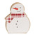 Set Of 2 Snowmen With Scarves Chunky Wooden Sitters G37156 By CWI Gifts