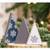 Set Of 3 Mini Wooden Snowflake Christmas Tree Sitters G37185 By CWI Gifts