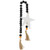 Cwi Gifts Black Orange White Bead Garland With Spattered Star G37275
