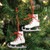 Set Of 2 Wooden Ice Skate Ornaments With Red Laces G37457 By CWI Gifts