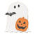 Set Of 2 Ghosts & Goblins Box Sign With Ghost & Jack Easel G37542 By CWI Gifts