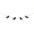 Cwi Gifts Wooden Beaded Crow Mini Garland G37682