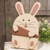 Wooden Layered Bunny With Carrot Easel G37788 By CWI Gifts