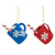 Cwi Gifts Felted Christmas Cocoa Mug Ornament 2 Assorted Pack Of 2 Gadc5169