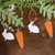 Set Of 6 Wooden Bunny & Carrot Ornaments GH37732 By CWI Gifts