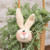 Fuzzy Bunny Boy Ornament GS24132 By CWI Gifts