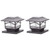 Petra Petra Solar Post Cap And Deck Railing Lights Dark Bronze 2 Pack Mxi41671