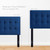 Lily Biscuit Tufted Twin Performance Velvet Headboard MOD 6118 NAV by Modway Furniture