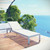 Modway Shore Outdoor Patio Aluminum Mesh Chaise - Silver/White EEI-2249-SLV-WHI
