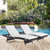 Modway Convene Chaise Outdoor Patio Set Of 2 - Espresso/White