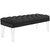 Valet Velvet Bench Black Eei 2460 Blk By Modway Furniture