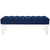 Modway Valet Velvet Bench - Navy EEI-2460-NAV