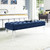 Modway Valet Velvet Bench - Navy EEI-2460-NAV