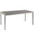 Modway Shore 3 Piece Outdoor Patio Aluminum Dining Set EEI-2480-SLV-GRY-SET