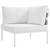 Harmony Outdoor Patio Aluminum Corner Sofa Eei 2601 Whi Whi By Modway Furniture