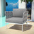 Best Modway Harmony Outdoor Patio Aluminum Armchair