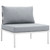 Best Modway Harmony 10 Piece Outdoor Patio Aluminum Sectional Sofa Set
