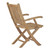 Modway Marina Outdoor Patio Teak Folding Chair - Natural EEI-2703-NAT