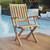 Modway Marina Outdoor Patio Teak Folding Chair - Natural EEI-2703-NAT