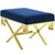 Rove Velvet Bench Eei 2879 Gld Nav By Modway Eei 2879 Gld Nav By Modway