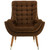 Modway Suggest Button Tufted Upholstered Velvet Lounge Chair EEI-3001-BRN